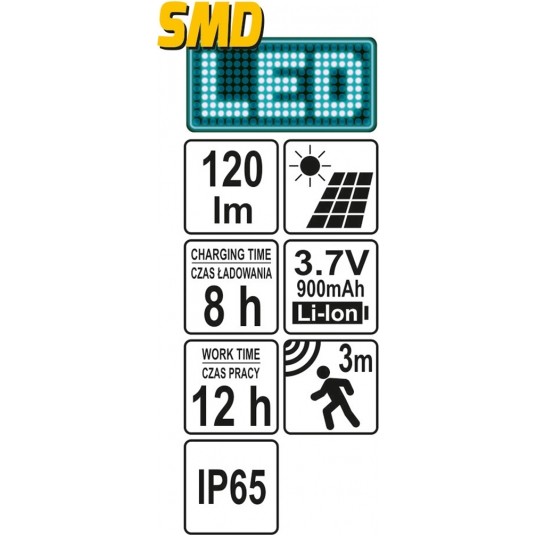 LAMPA ŚCIENNA SOLARNA -zdjęcie numer 5