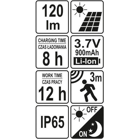LAMPA ŚCIENNA SOLARNA -zdjęcie numer 6