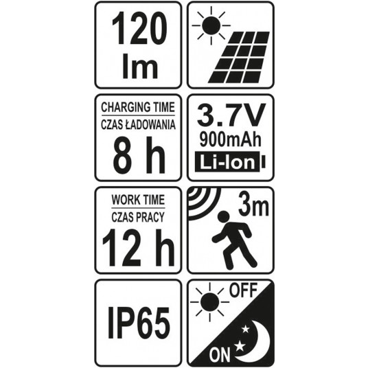 LAMPA ŚCIENNA SOLARNA -zdjęcie numer 6