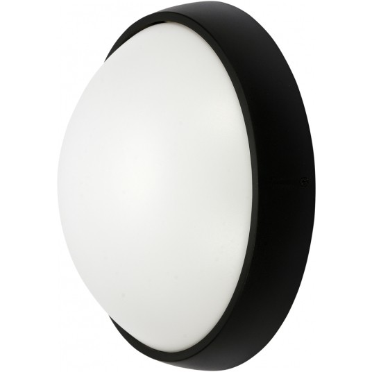 LAMPA ŚCIENNA ZEW. LED 15W IP54 CZ. OKRĄGŁA YAT -zdjęcie numer 1