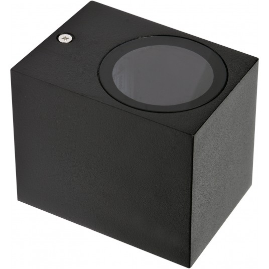 LAMPA ŚCIENNA ZEWN. CZARNA ALUM. 1XGU10 -zdjęcie numer 1