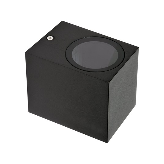 LAMPA ŚCIENNA ZEWN. CZARNA ALUM. 1XGU10 -zdjęcie numer 1