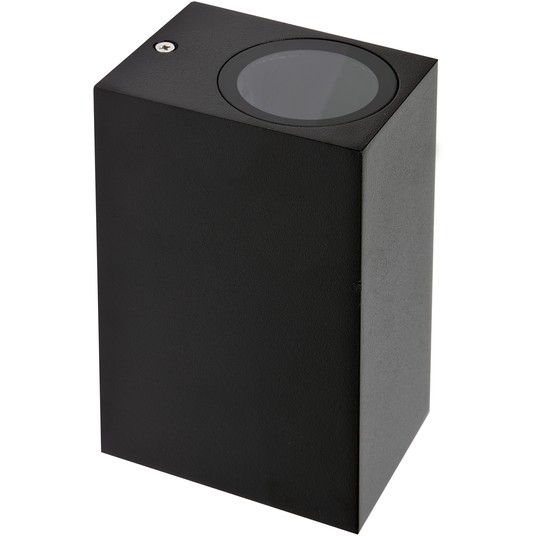 LAMPA ŚCIENNA ZEWN. CZARNA ALUM. 2XGU10 -zdjęcie numer 1