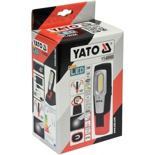 LAMPA WARSZTATOWA 3W COB, 350LM + 100LM -zdjęcie numer 2