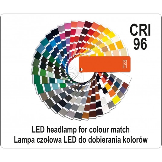 LAMPKA CZOŁOWA DOBIERANIE KOLORÓW CRI96+ -zdjęcie numer 7