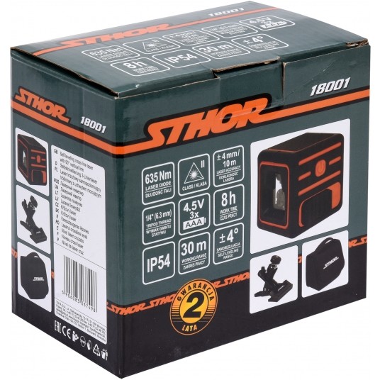 LASER KRZYŻOWY SAMOPOZIOMUJĄCY Z UCHWYT -zdjęcie numer 1