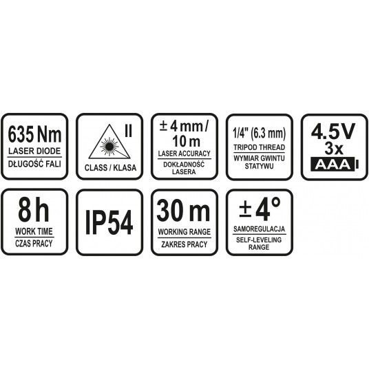 LASER KRZYŻOWY SAMOPOZIOMUJĄCY Z UCHWYT -zdjęcie numer 3