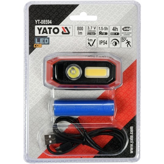 LATARKA CZOŁOWA 800LM, AKU, CZUJNIK RUCH -zdjęcie numer 6