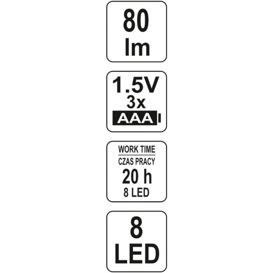 LATARKA INSPEKCYJNA LED MAGNET 3xAAA -zdjęcie numer 5