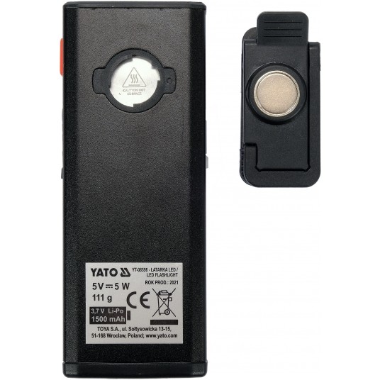 LATARKA ROBOCZA 500LM, LI-PO 3,7V 1500M -zdjęcie numer 6