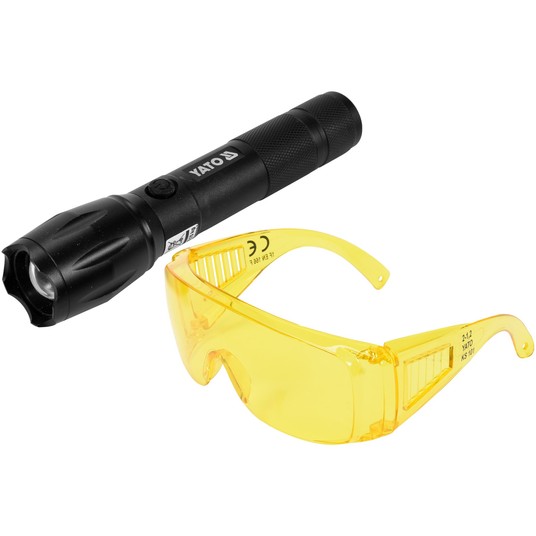 LATARKA UV AKUMULATOROWA 1W I OKULARY -zdjęcie numer 1