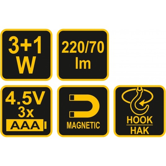 LATARKA WARSZTATOWA 3W COB LED 220LM -zdjęcie numer 8