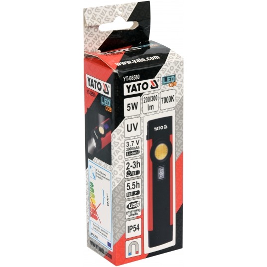 LATARKA WIELOFUNKCYJNA 5W COB 300LM + UV -zdjęcie numer 5