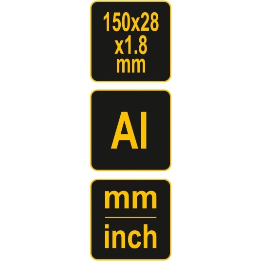 LINIAŁ ALUMINIOWY 150 MM -zdjęcie numer 3
