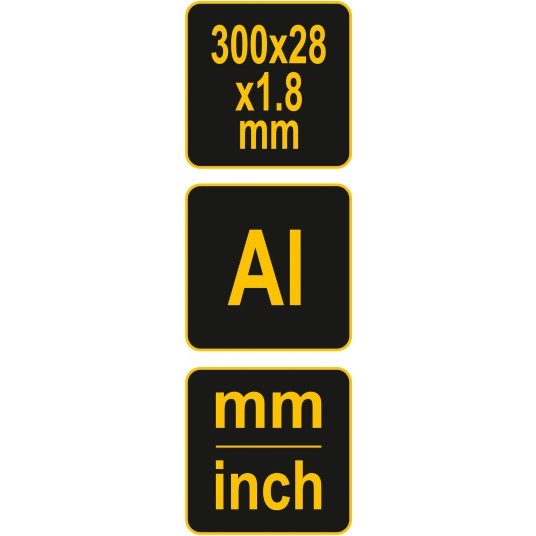 LINIAŁ ALUMINIOWY 300 MM -zdjęcie numer 2