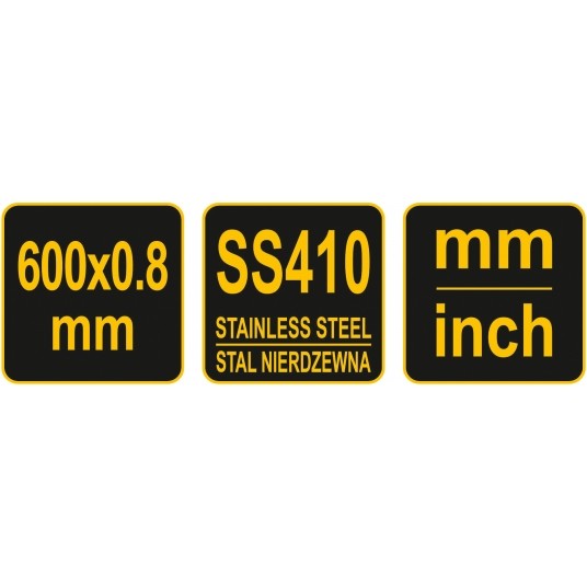 LINIAŁ NIERDZEWNY SKŁADANY 610 MM -zdjęcie numer 4