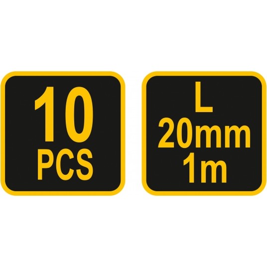 LISTWY DO ZBROJEŃ L20MM 1M 10SZT -zdjęcie numer 6