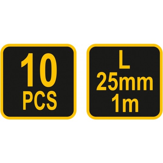 LISTWY DO ZBROJEŃ L25MM 1M 10SZT -zdjęcie numer 1