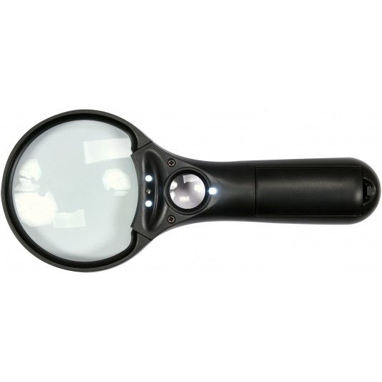 LUPA DWIE SOCZEWKI 3X/45X PODŚW. LED -zdjęcie numer 2