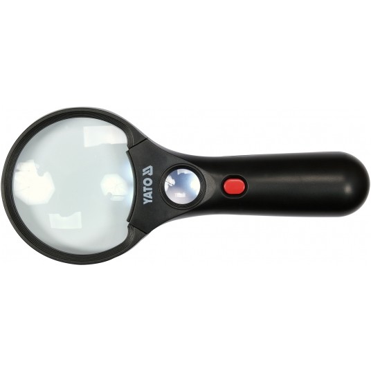 LUPA DWIE SOCZEWKI 3X/45X PODŚW. LED -zdjęcie numer 1