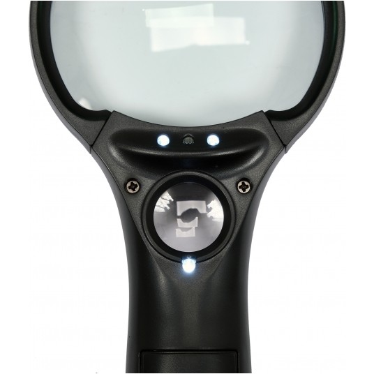 LUPA DWIE SOCZEWKI 3X/45X PODŚW. LED -zdjęcie numer 4
