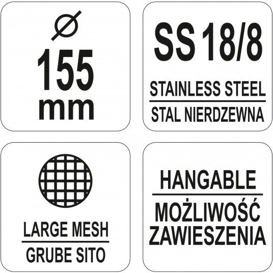 ŁYŻKA CEDZAKOWA 155MM -zdjęcie numer 2
