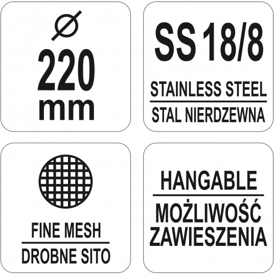 ŁYŻKA CEDZAKOWA 220MM -zdjęcie numer 2