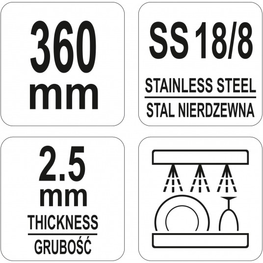 ŁYŻKA CEDZAKOWA ŚREDNICA 110MM -zdjęcie numer 3