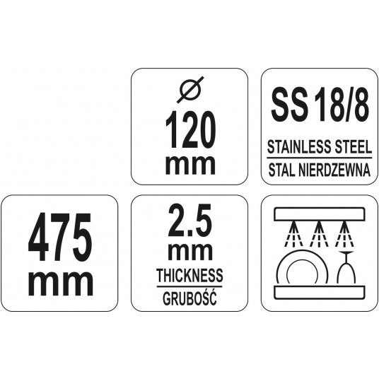 ŁYŻKA CEDZAKOWA ŚREDNICA 120MM -zdjęcie numer 3