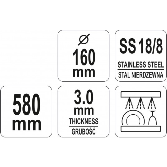 ŁYŻKA CEDZAKOWA ŚREDNICA 160MM -zdjęcie numer 3