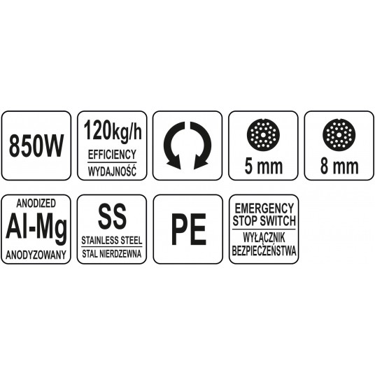MASZYNKA DO MIELENIA MIĘSA 220 UNGER -zdjęcie numer 8