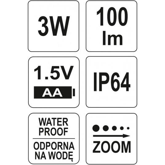 METALOWA LATARKA Z DIODĄ LED, 100x25MM -zdjęcie numer 5
