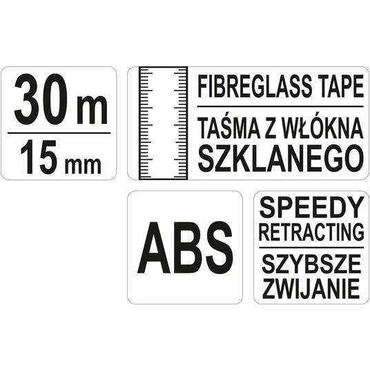 MIARA GEODEZYJNA Z WŁK SZKL 30 M X 15 MM -zdjęcie numer 5
