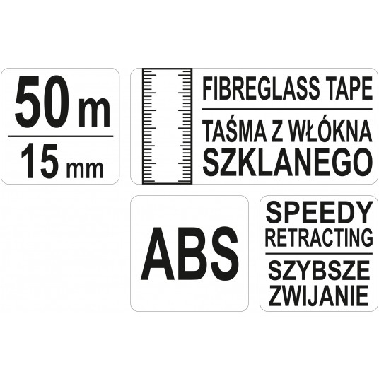 MIARA GEODEZYJNA Z WŁK SZKL 50 M X 15 MM -zdjęcie numer 4