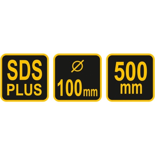 MIESZADŁO OCYNKOWANE SDS 100X500MM -zdjęcie numer 1