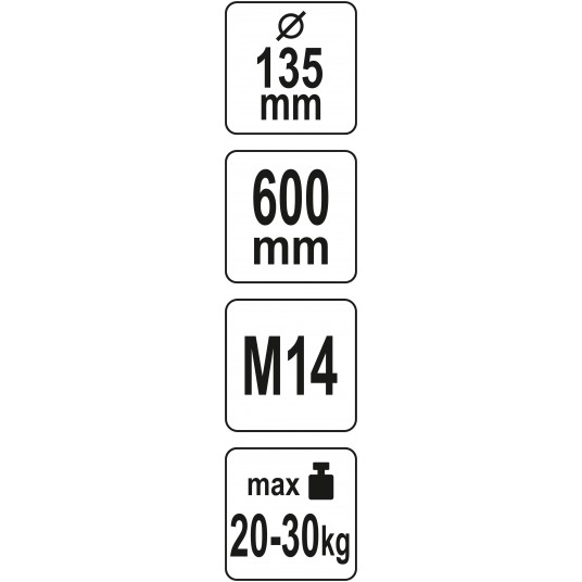 MIESZADŁO SPIRALNE PODWÓJNE 135X600 M14 -zdjęcie numer 3