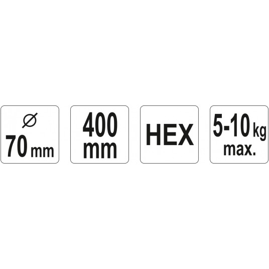 MIESZADŁO SPIRALNE PODWÓJNE 70X400 HEX -zdjęcie numer 4