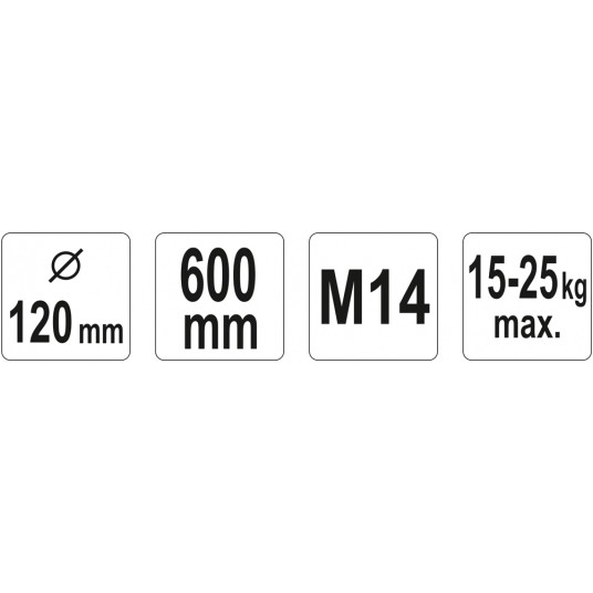 MIESZADŁO SPIRALNE POTRÓJNE 120X600 M14 -zdjęcie numer 2