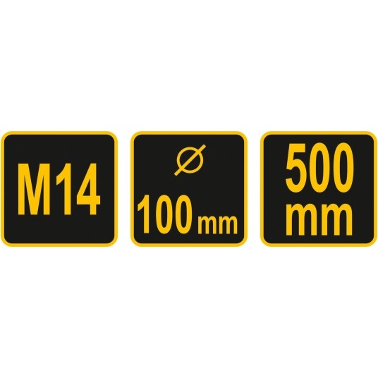 MIESZADŁO TURBO Z GWINTEM M14 100MM -zdjęcie numer 1