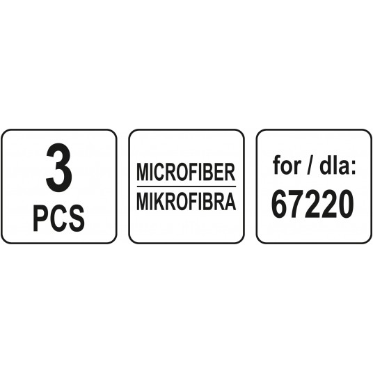 MIKROFIBRA DO MOPA PAROWEGO 67220 - 3SZT -zdjęcie numer 5