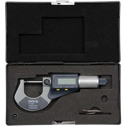 MIKROMETR 0-25MM WYŚWIELACZ CYFROWY -zdjęcie numer 5