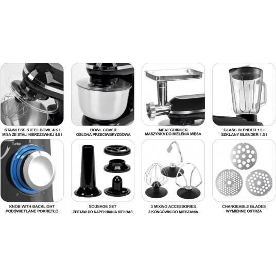 MIKSER PLANETARNY 3W1 1000W -zdjęcie numer 7