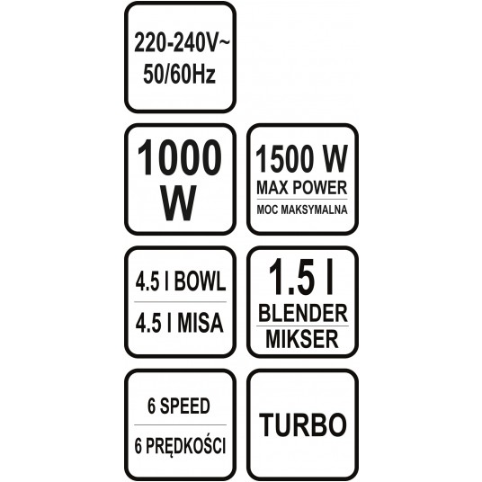 MIKSER PLANETARNY 3W1 1000W -zdjęcie numer 5