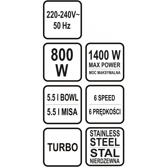 MIKSER PLANETARNY 800W -zdjęcie numer 7