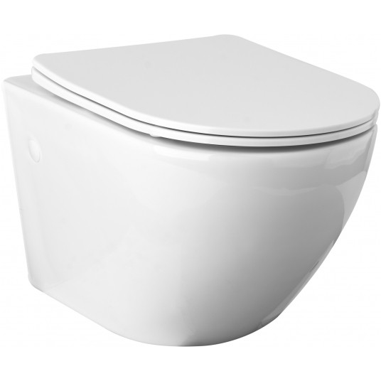 MISKA WC TOP RIMLESS Z DESKĄ SLIM DUROPL -zdjęcie numer 2