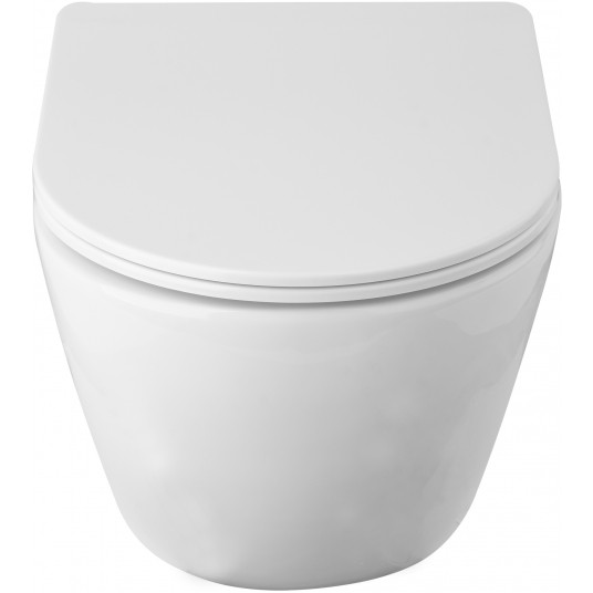 MISKA WC TOP RIMLESS Z DESKĄ SLIM DUROPL -zdjęcie numer 3