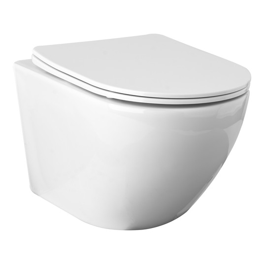 MISKA WC TOP RIMLESS Z DESKĄ SLIM DUROPL -zdjęcie numer 1