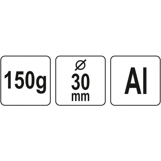 MŁOTEK ALUMINIOWY 150 G FI 30 MM -zdjęcie numer 3