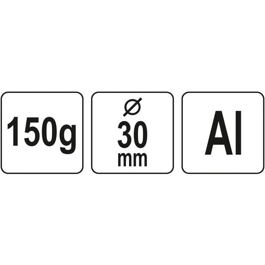 MŁOTEK ALUMINIOWY 150 G FI 30 MM -zdjęcie numer 3