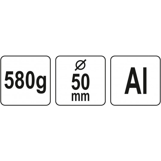MŁOTEK ALUMINIOWY 580 G FI 50 MM -zdjęcie numer 3